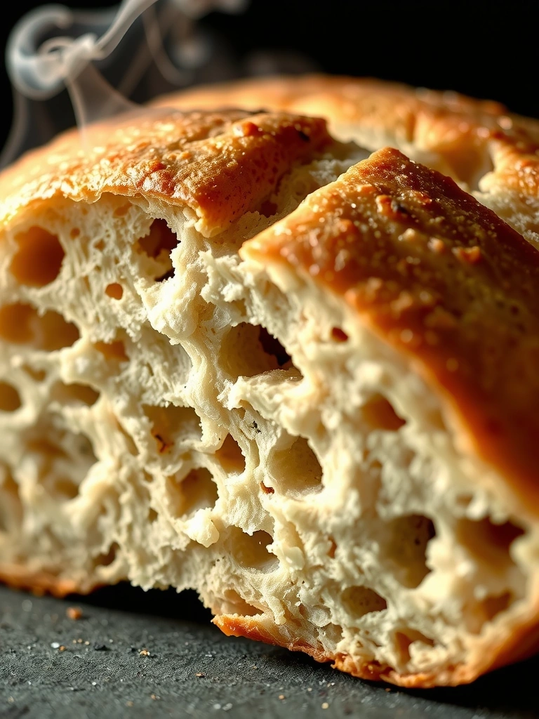 Textura pâinii cu maia