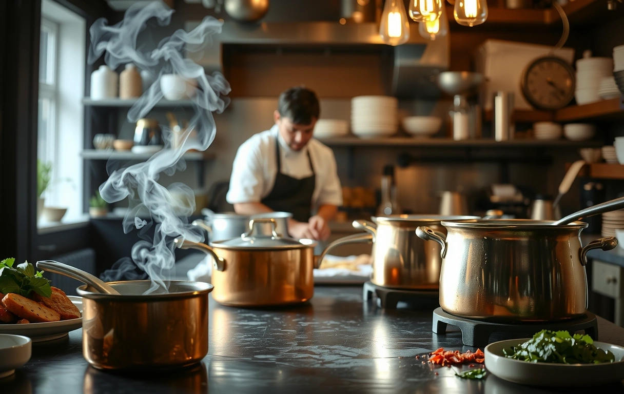 Atmosferă de bucătărie profesională